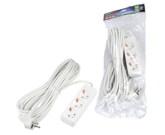 Удлинитель Uniel Ultra 3гн х 10м с/з S-GCU3-10 White UL-00010004, изображение 2