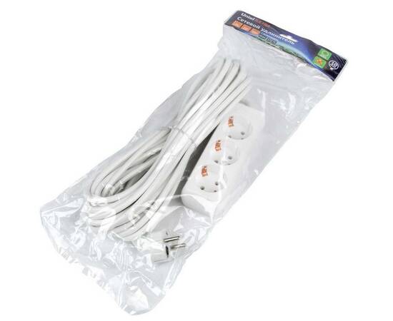 Удлинитель Uniel Ultra 3гн х 10м с/з S-GCU3-10 White UL-00010004, изображение 3