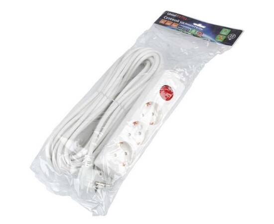Удлинитель Uniel Ultra 3гн х 10м с/з S-GCU3-10B White UL-00010014, изображение 3