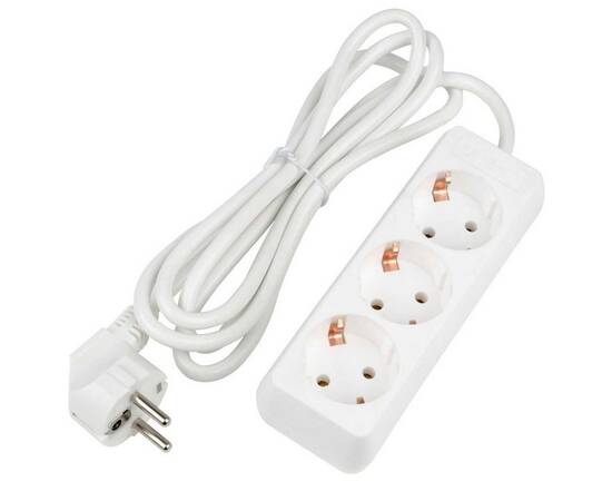 Удлинитель Uniel Ultra 3гн х 2м с/з S-GCU3-2 White UL-00010000