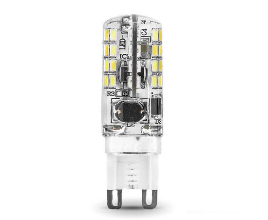 Лампа светодиодная Gauss G9 3W 4100K прозрачная 107709203