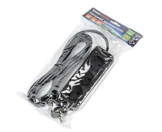 Удлинитель Uniel Ultra 3гн х 3м б/з S-CU3-3 Black UL-00009983, изображение 3