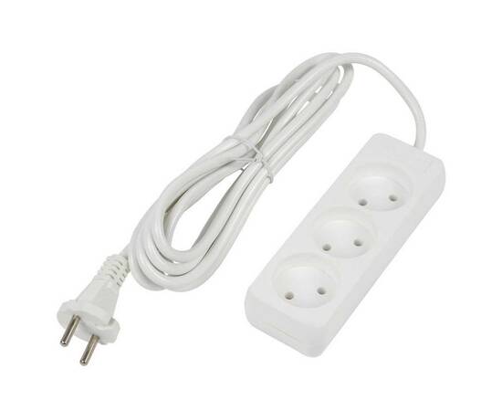 Удлинитель Uniel Ultra 3гн х 3м б/з S-CU3-3 White UL-00009982