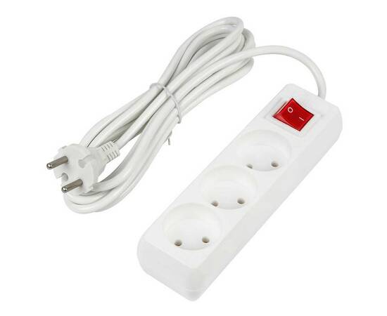 Удлинитель Uniel Ultra 3гн х 3м б/з S-CU3-3B White UL-00009995