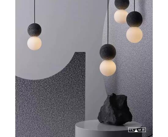 Подвесной светильник iLamp Foxtrot 10694P/1-D100 BK-WH, изображение 6