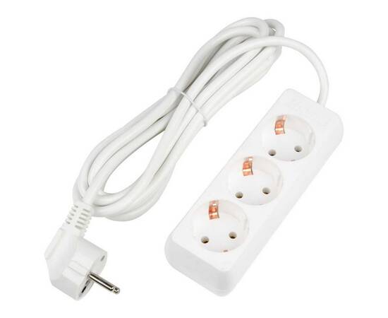Удлинитель Uniel Ultra 3гн х 3м с/з S-GCU3-3 White UL-00010001
