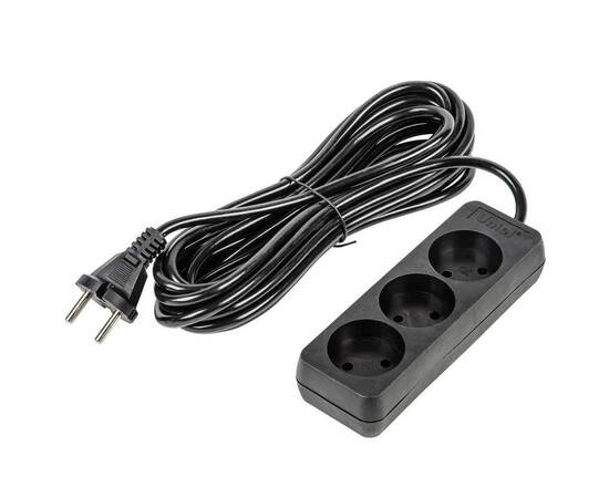 Удлинитель Uniel Ultra 3гн х 5м б/з S-CU3-5 Black UL-00009985