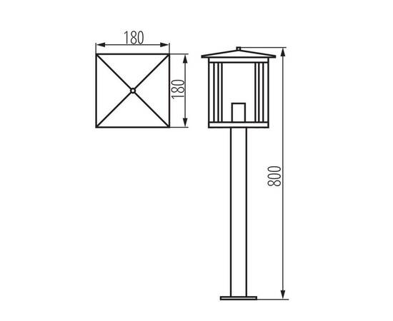 Садовый светильник Kanlux SELTO 80 B 36555, изображение 3