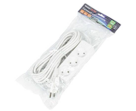 Удлинитель Uniel Ultra 3гн х 5м б/з S-CU3-5 White UL-00009984, изображение 3