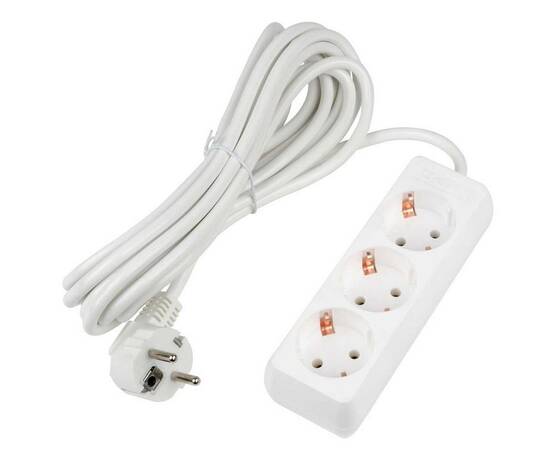 Удлинитель Uniel Ultra 3гн х 5м с/з S-GCU3-5 White UL-00010002