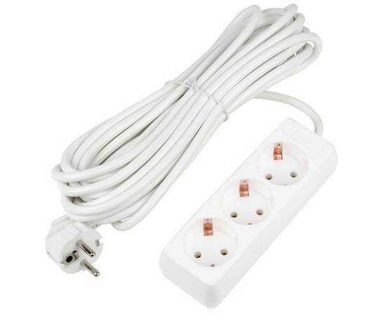 Удлинитель Uniel Ultra 3гн х 7м с/з S-GCU3-7 White UL-00010003