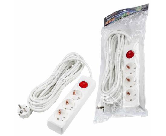 Удлинитель Uniel Ultra 3гн х 7м с/з S-GCU3-7B White UL-00010019, изображение 2