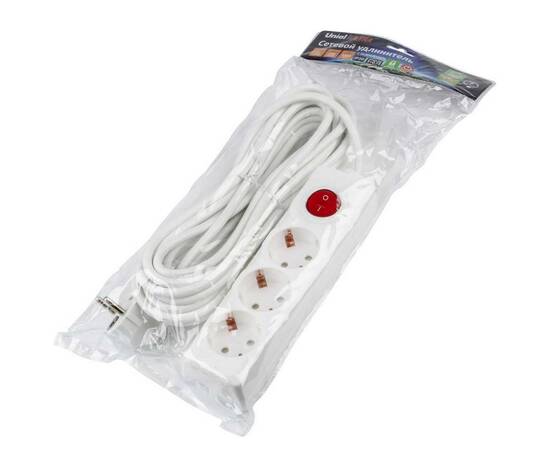 Удлинитель Uniel Ultra 3гн х 7м с/з S-GCU3-7B White UL-00010019, изображение 3