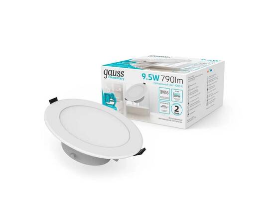 Встраиваемый светодиодный светильник Gauss Elementary Downlight 999420209, изображение 8