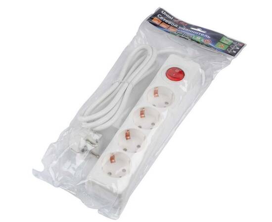 Удлинитель Uniel Ultra 4гн х 1,5м с/з S-GCU4-1,5B White UL-00010021, изображение 2