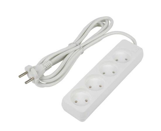Удлинитель Uniel Ultra 4гн х 3м б/з S-CU4-3 White UL-00009988