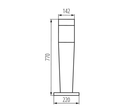 Уличный светильник Kanlux INVO OP 77-L-GR 29172, изображение 4