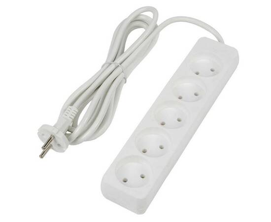 Удлинитель Uniel Ultra 5гн х 3м б/з S-CU5-3 White UL-00009990