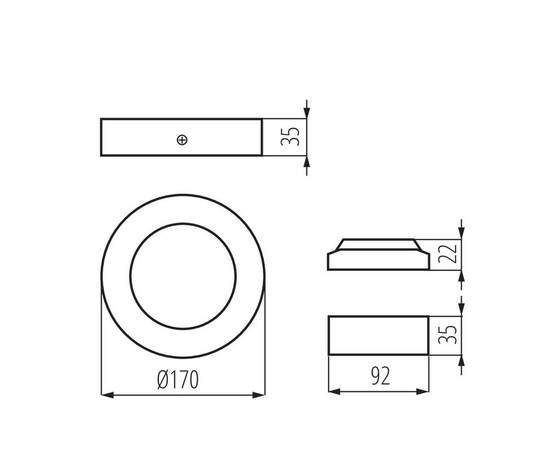 Потолочный светодиодный светильник Kanlux CARSA V2LED 12W-NW-W 28948, изображение 4