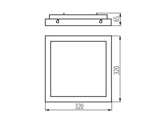 Потолочный светодиодный светильник Kanlux TYBIA M 25W-NW-SE B 24647, изображение 3