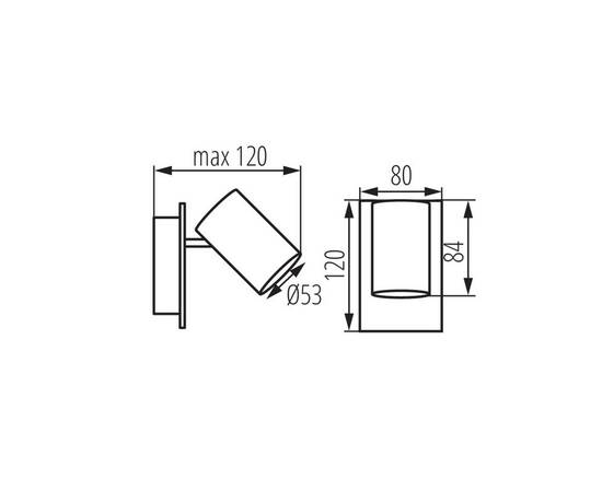 Спот Kanlux EVALO EL-1I B-SR 35691, изображение 3