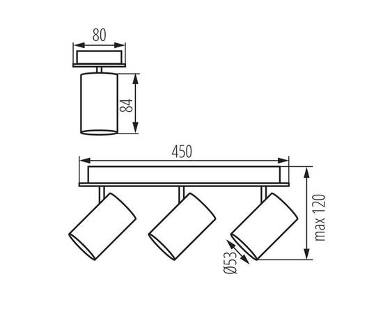 Спот Kanlux EVALO EL-3I B-SR 35695, изображение 3