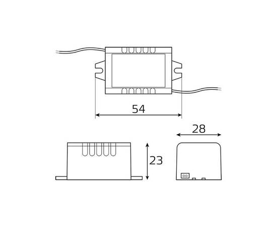Блок питания Gauss 5W 12V IP67 BT520, изображение 2