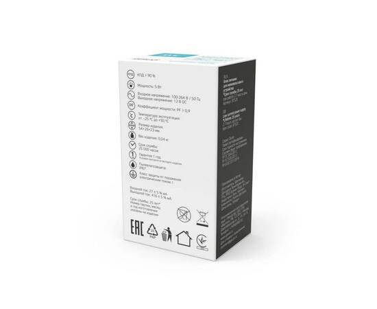 Блок питания Gauss 5W 12V IP67 BT520, изображение 3