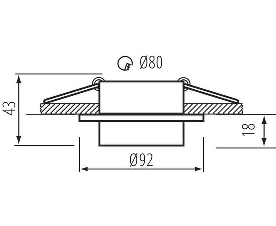 Точечный светильник Kanlux LONVI DSO W/W 35741, изображение 3