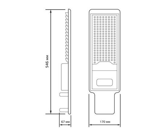 Уличный светодиодный консольный светильник Gauss Avenue 629536300, изображение 2