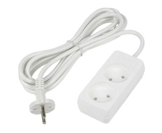 Удлинитель Uniel Ultra 2гн х 3м б/з S-CU2-3 White UL-00009977