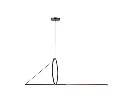 Подвесной светодиодный светильник iLedex Zoom 8075P/S-18W-3000K MBK-WH