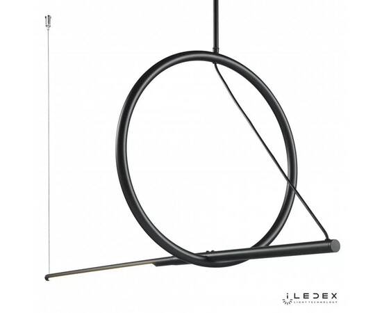 Подвесной светодиодный светильник iLedex Zoom 8075P/S-18W-3000K MBK-WH, изображение 5