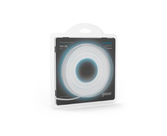 Светодиодная лента Gauss 4,8W/m 60LED/m 2835SMD холодный белый 5M 312000305, изображение 2