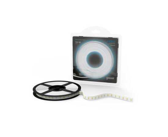 Светодиодная лента Gauss 4,8W/m 60LED/m 2835SMD холодный белый 5M 312000305, изображение 6