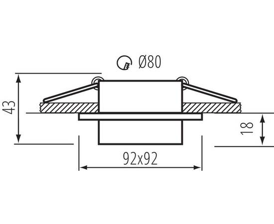 Точечный светильник Kanlux LONVI DSL W/W 35740, изображение 3