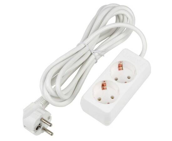 Удлинитель Uniel Ultra 2гн х 3м с/з S-GCU2-3 White UL-00009998