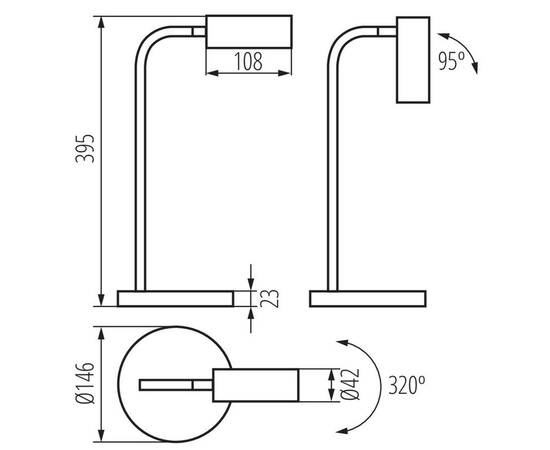 Настольная светодиодная лампа Kanlux LEADIE LED W 35290, изображение 4