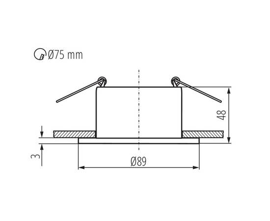 Точечный светильник Kanlux GLOZO DSO G/W 36220, изображение 2