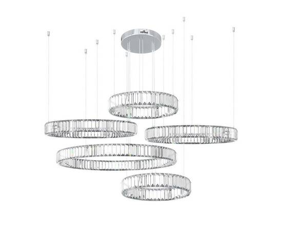 Подвесная светодиодная люстра Loft IT Crystal ring 10135/5 Chrome