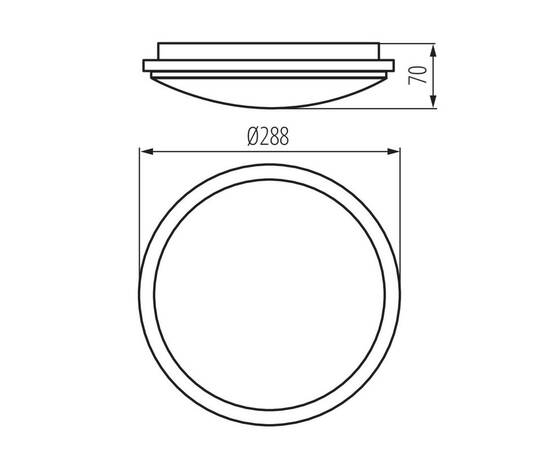 Настенно-потолочный светодиодный светильник Kanlux ORTE LED 24W-NW-O 29161, изображение 3