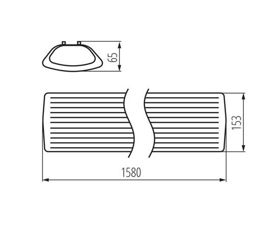 Линейный светильник Kanlux MEBA 4LED 2X150 OP PS 26965, изображение 3