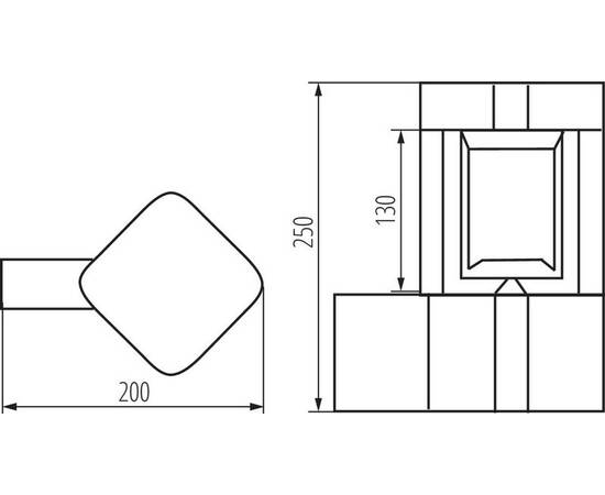 Садовый настенный светильник Kanlux PEVO EL 25 GR 36552, изображение 5