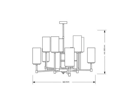 Подвесная люстра Kutek Mood Beleza BEL-ZW-10 (Z), изображение 2