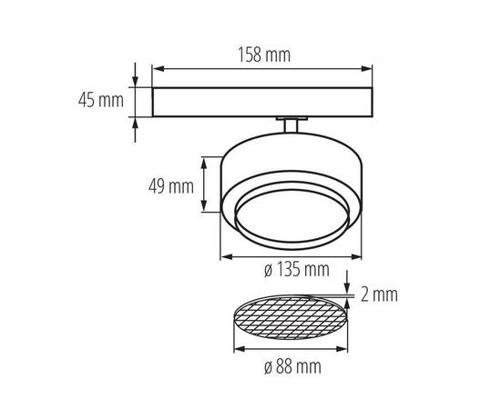Трековый светодиодный светильник Kanlux BTL 38W-940-B 35661, изображение 4