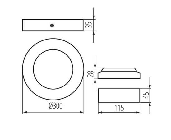 Потолочный светодиодный светильник Kanlux Carsa 33541, изображение 2