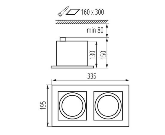 Точечный светильник Kanlux MATEO ES DLP-250-W 32933, изображение 4
