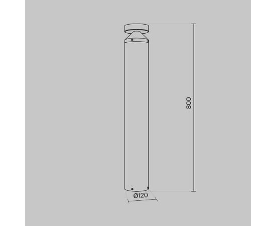 Ландшафтный светодиодный светильник Maytoni Outdoor Olten O591FL-L12GF3K1, изображение 5