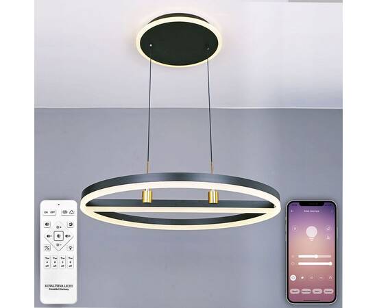 Подвесной светодиодный светильник Natali Kovaltseva Smart Нимбы High-Tech Led Lamps 82048, изображение 4