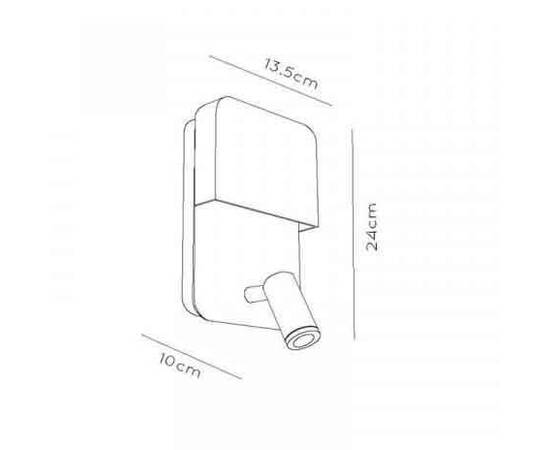 Настенный светодиодный светильник Lucide Boxer 79200/08/30, изображение 2